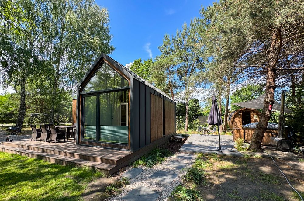 Leśne Spa pod Warszawą, domki, sauna, jacuzzi, grill, 20min od Wwy