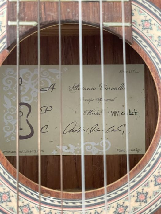 Guitarra classica com saco e stand