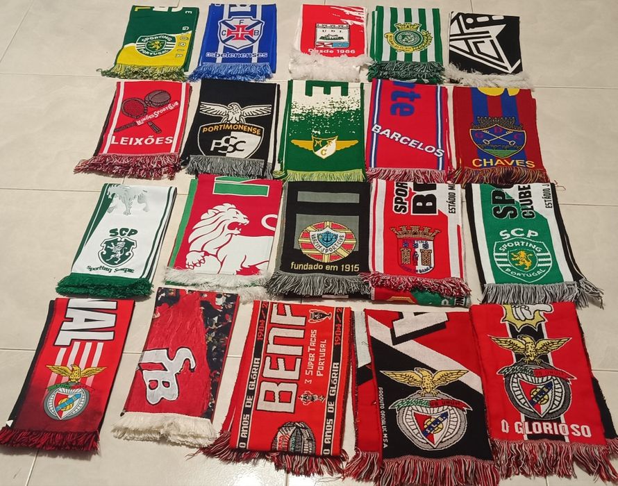 Lote 20 cachecois de varios clubes