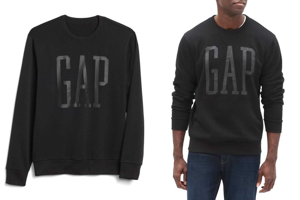 GAP nowa czarna bluza dresowa duże logo oryginał M