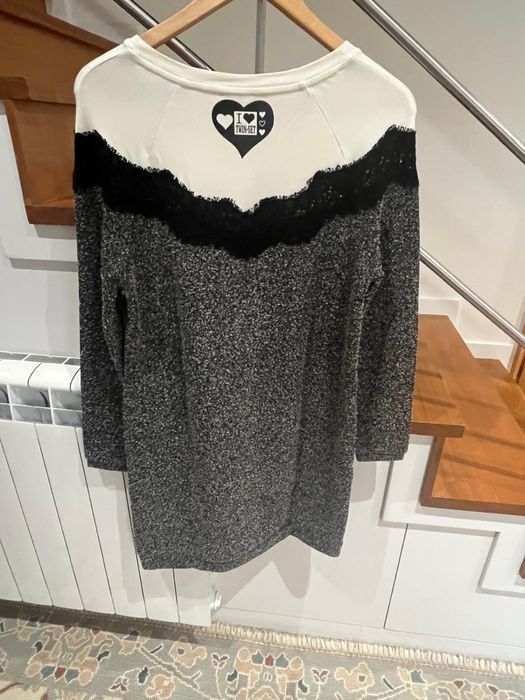 Vestido twin set malha