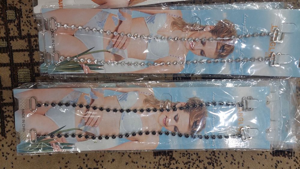 Бретельки для бюстгальтера камінчи 5 парки, бусинки