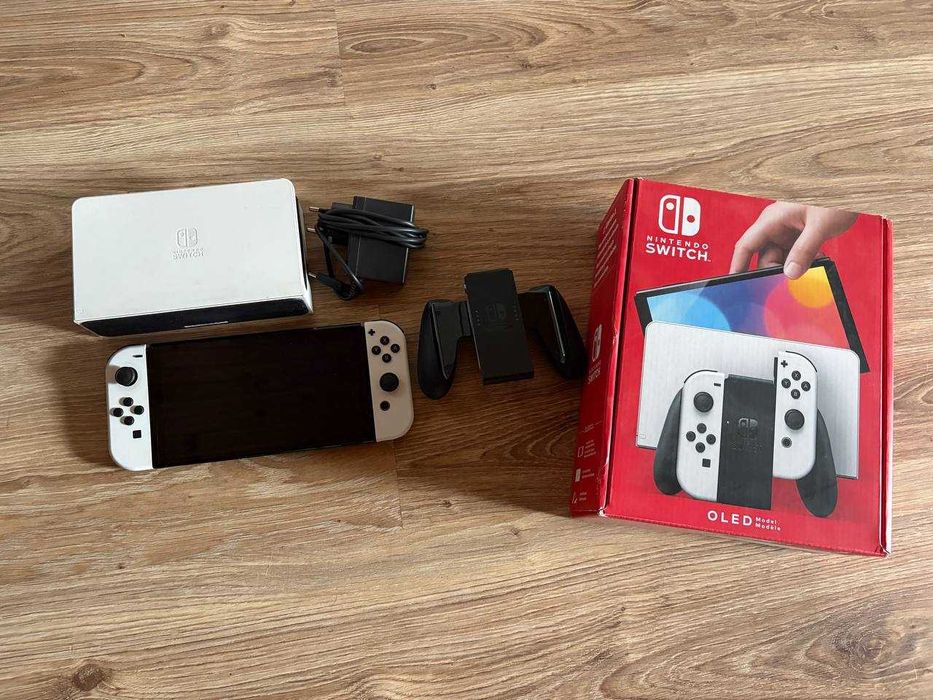 Nintendo Switch OLED 64 GB – Stan Idealny / Jak Nowa! Komplet + Pudełko