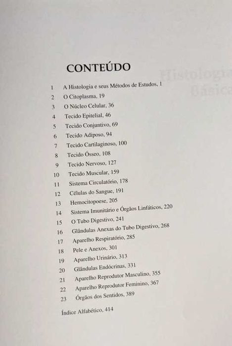 Livro "Histologia Básica" de Junqueia & Carneiro