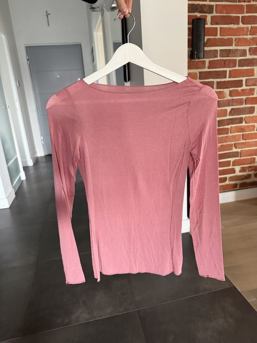 Intimissimi nowa różowa bluzka S 36 top modal Kaszmir dekolt łódka ultralight
