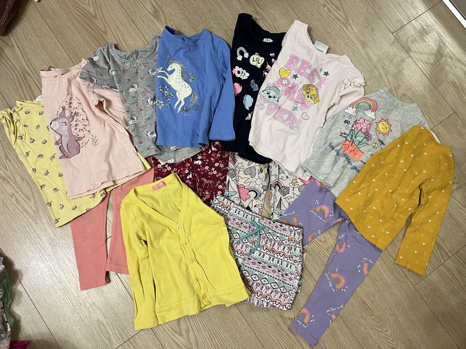 Речі на дівчинку кофта шорти лосіни футболка h&m сарафан 92 98 лот