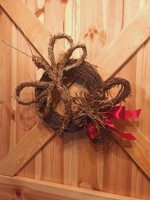 Naturalny wianek WAZKA 40 cm walentynki