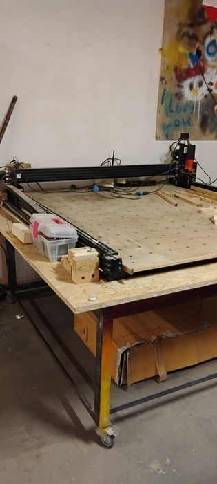 Frezarka CNC ooznest WorkBee 1500x1500 ploter wrzeciono Mafell