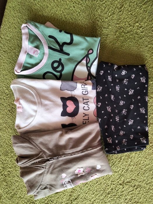 Футболки, лосіни, жилет для дівчинки