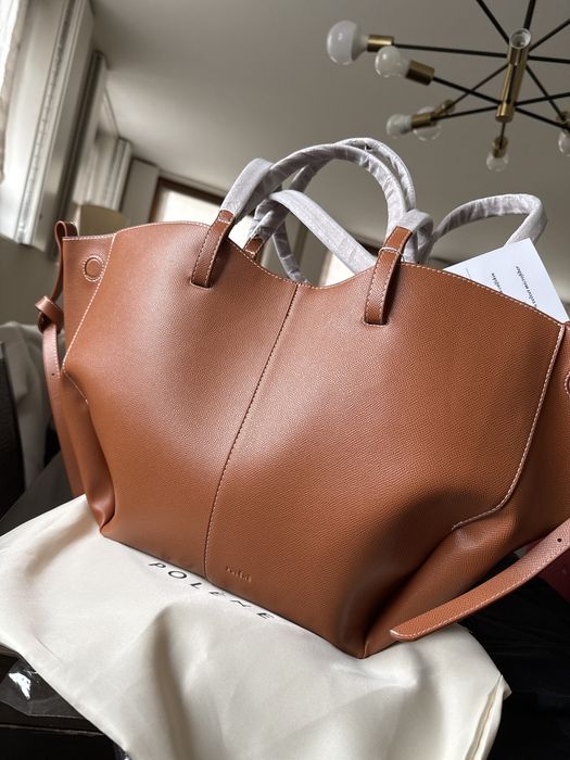 Polène tamanho totebag cinza ou em camel
