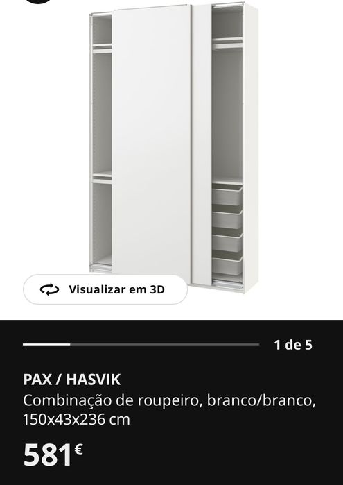 Combinação de roupeiro