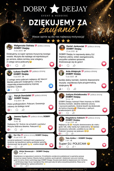 DJ + KONFERANSJER | Jubileusze • Eventy • Urodziny | Toruń i okolice