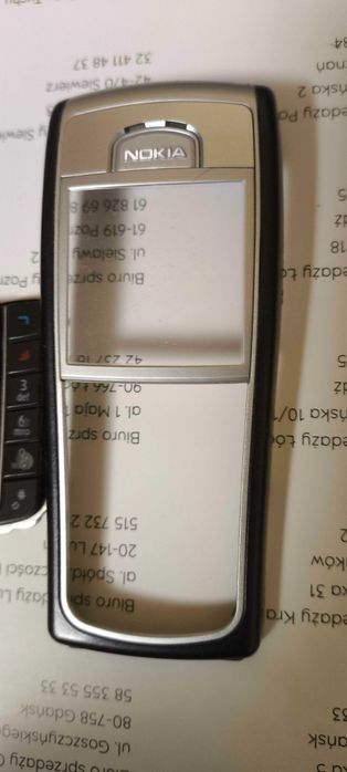 Oryginalna obudowa Nokia 6230i 6230przód tył pokrywa baterii klawiatur