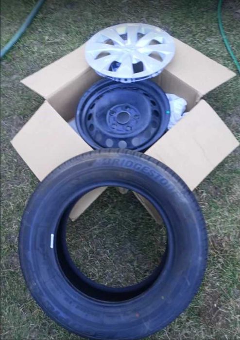 3 Koła 6,5Jx15, nowe opony 195/65R15 Bridgestone