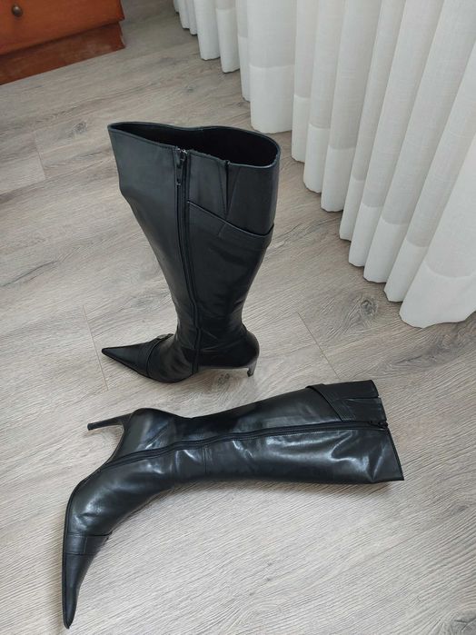Botas de Senhora em pele