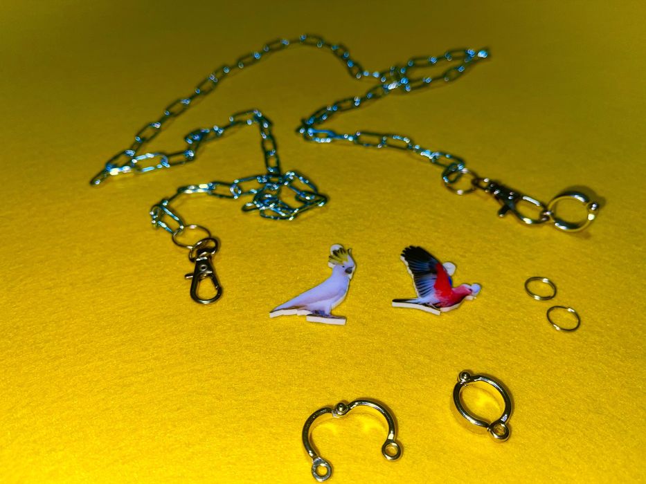 correntes para aves domesticadas  prqueno médio e grande porte.