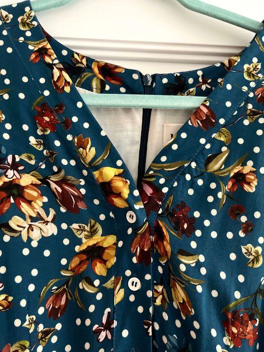 MARIE ZELIE piękna sukienka w kwiatki XS