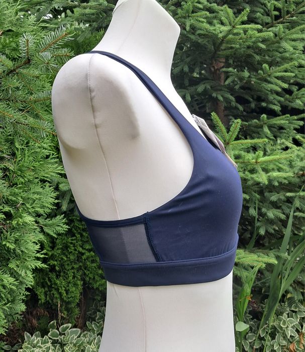 Granatowy stanik biustonosz top sportowy marki Lululemon