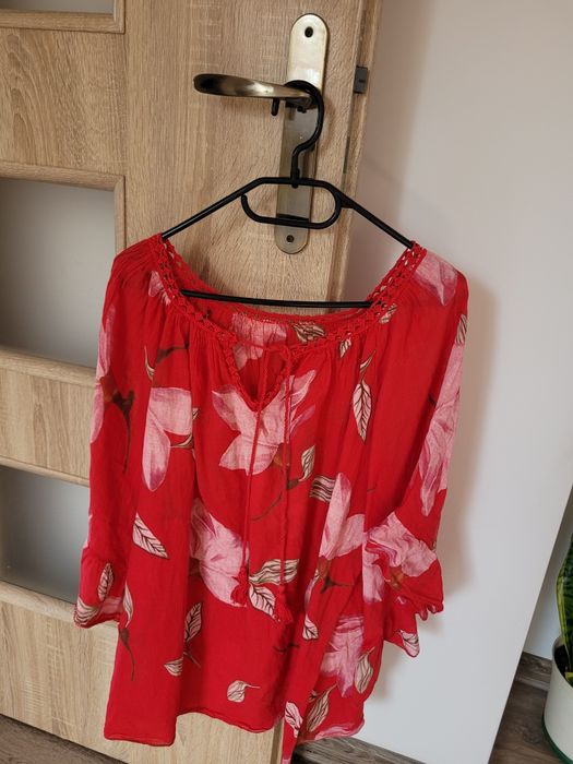 Bluzka Boho z wiązaniem