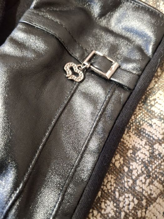 Элегантные перчатки комби