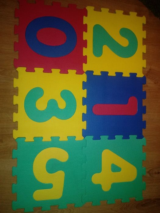 Mata piankowa z cyferkami