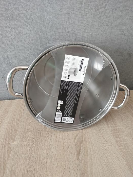 Garnek stalowy z pokrywą 7l