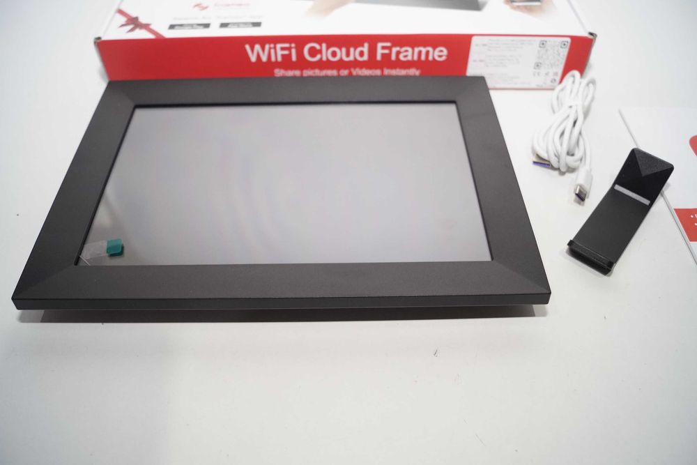 1597 Ramka cyfrowa multimedialna 10,1" wifi aplikacja frameo czarna