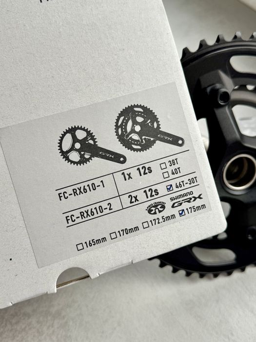 Шатуни Shimano GRX FC-RX600
