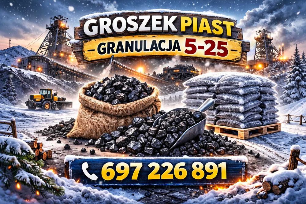 Groszk 5-25 Polska Kopalnia 26MJ/Kg Wegiel Kostka Orzech