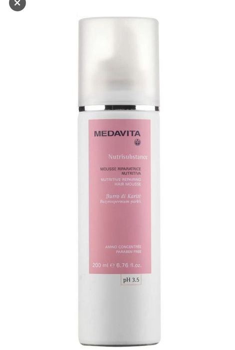 Живильний мус medavita nutritive hair для сухого волосся
