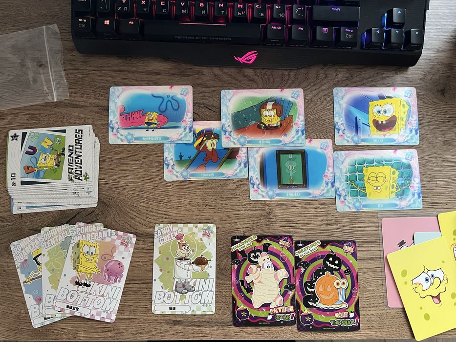 Колекційні карточки kayou наруто губка mobile legends wife