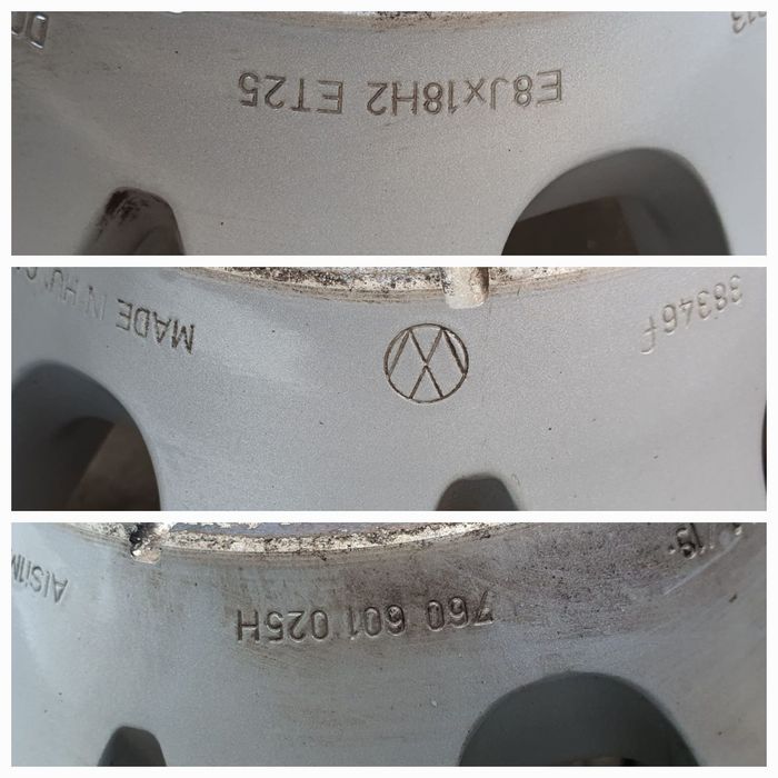 18 5x112 Vw oryginalne stan idealny