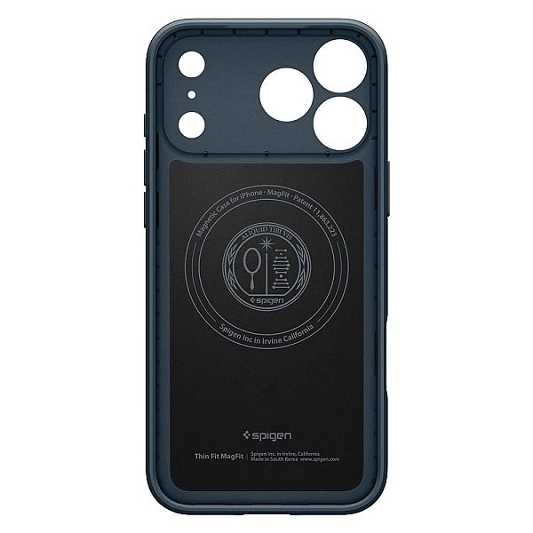 Etui Spigen Thin Fit MagSafe na iPhone 17 Pro Max - granatowe