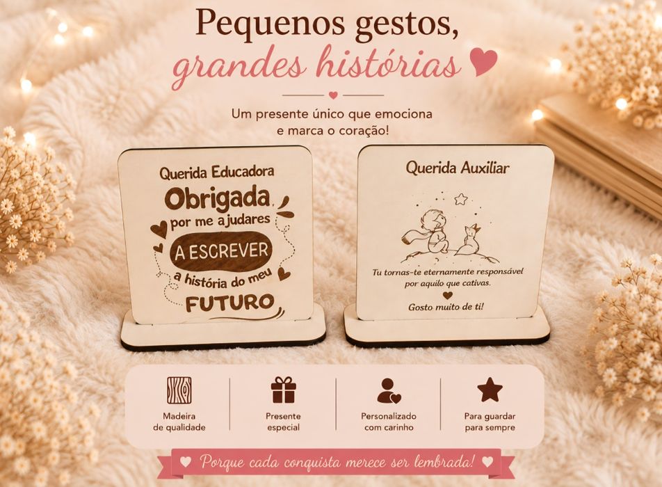 Lembranças Final de Ano – Professoras, Auxiliares e Educadoras