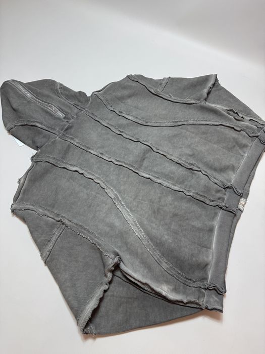 Thug Club Gladiator full zip up hoodie gray зіп худи cropped fit