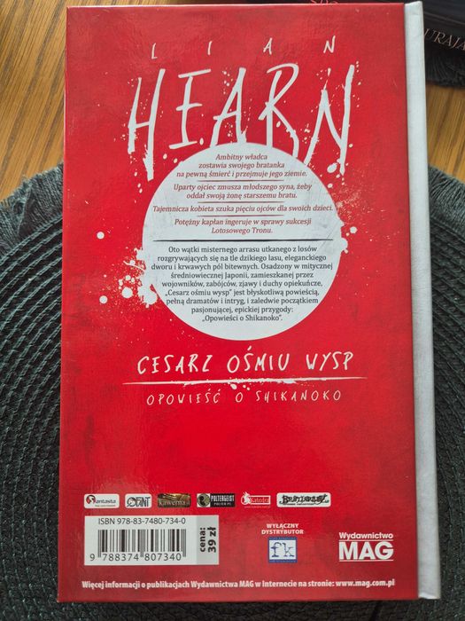 Cesarz Ośmiu Wysp + Pan Ciemnego Lasu Lian Hearn + GRATIS Spowiedź Samuraja