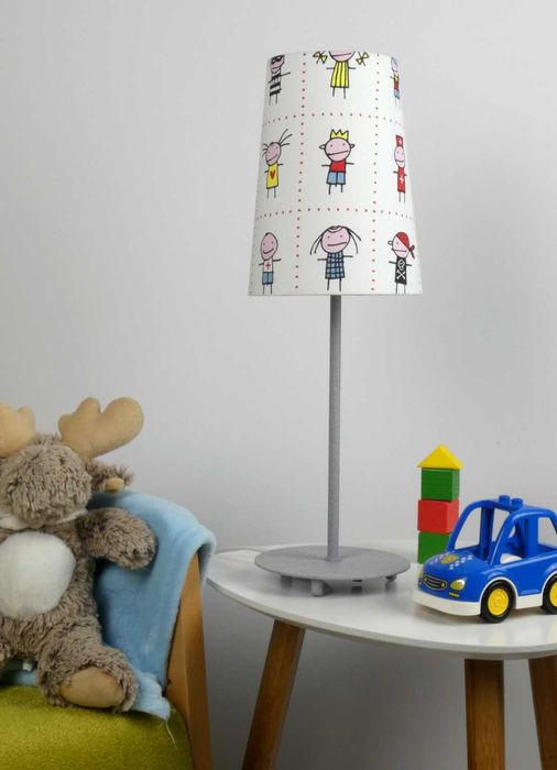Lampa stołowa dziecięca w ludziki - wyprzedaż magazynowa