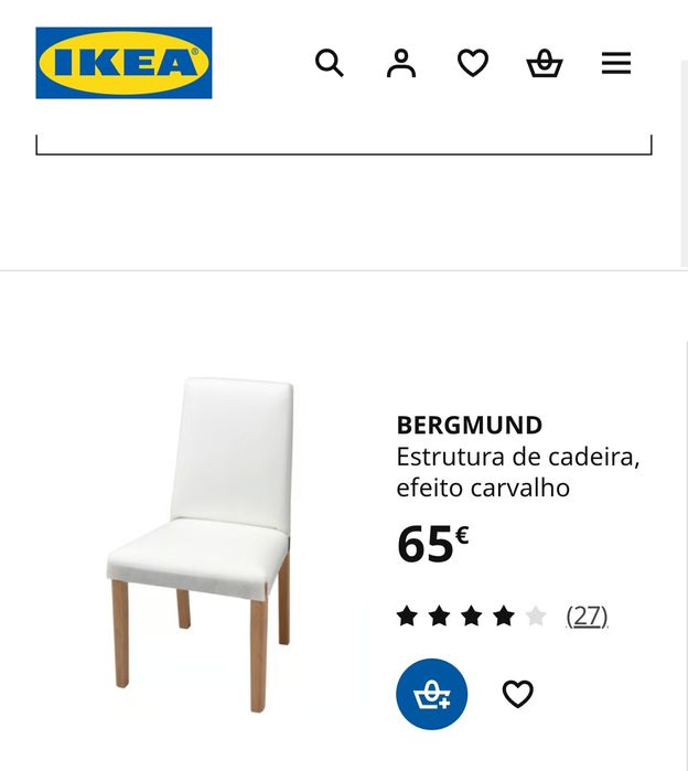 Vendo 6 cadeiras novas