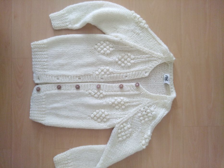 Kardigan kremowy M/L