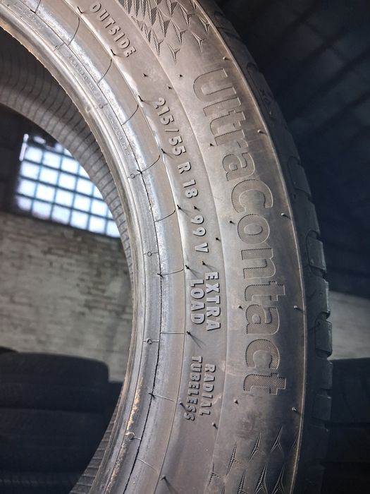 215/55 18 Continental Ultra Contact шини б/у літо ПАРА