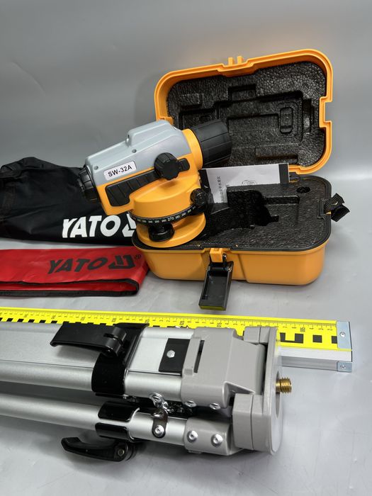 Проф качество Оптический нивелир Sndway SW-32A Штатив Рейка 5м YATO
