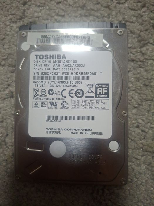 жёсткий диск Toshiba MQ01ABD100