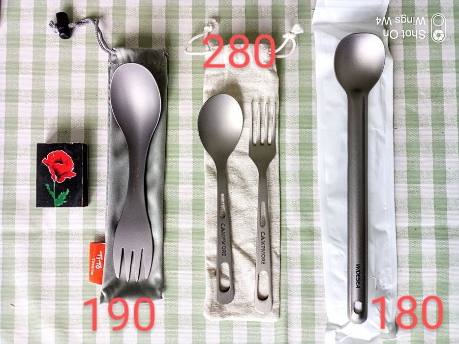 Титановая ложка /вилка для туризма