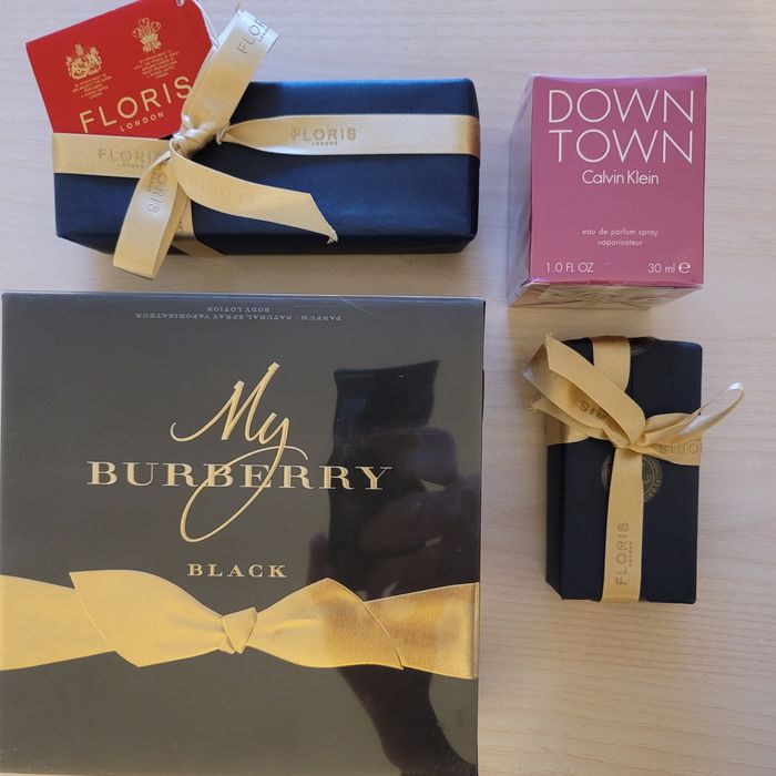 Burberry Black подарунковий набір. Calvin Klein  Downtown парфуми.