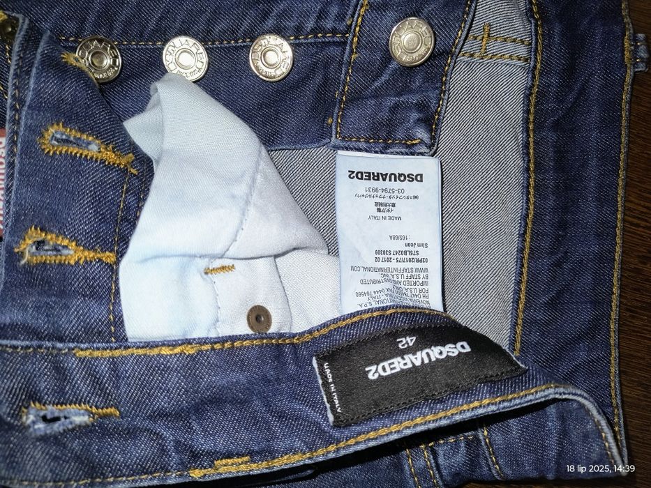 Promocja Spodnie Jeansowe Dsquared2 M roz 42 jedyny taki model