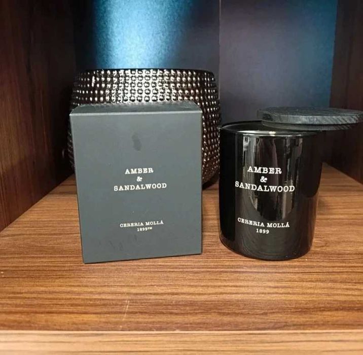 Vela Aromática Amber & Sandalwood 230GR - Cereria Molla