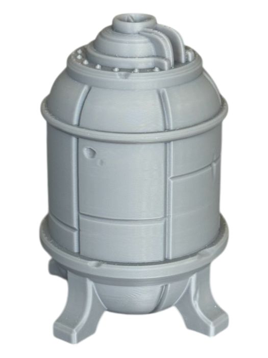 Mały zbiornik przemysłowy, model do gier bitewnych, druk 3D