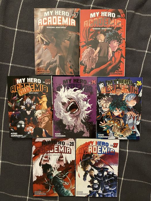 Mangi my hero academia mha bnha tom 7,10,24,25,26,27,28