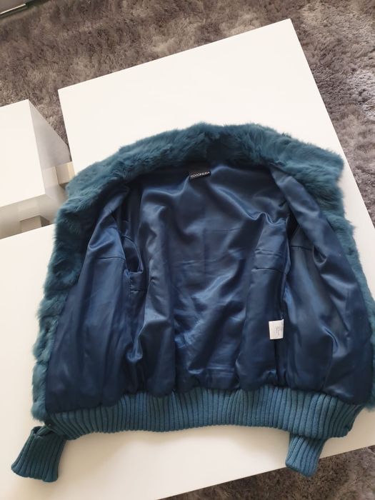 Casaco pele natural de coelho, marca italiana Coconuda