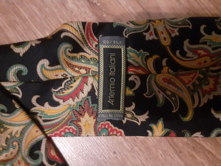 Krawat artemio italiani boho 100% silk